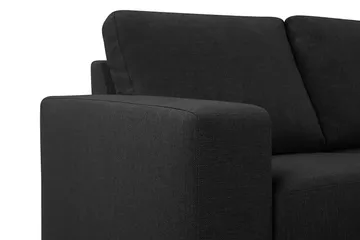 Crazy 4-seters Høyrevendt L-formet Sjeselongsofa i Stoff - Antrasitt - Møbler - Sofaer - Sofaer med sjeselong - 3 seters sofa med divan