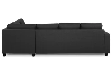 Crazy 4-seters Høyrevendt L-formet Sjeselongsofa i Stoff - Antrasitt - Møbler - Sofaer - Sofaer med sjeselong - 3 seters sofa med divan