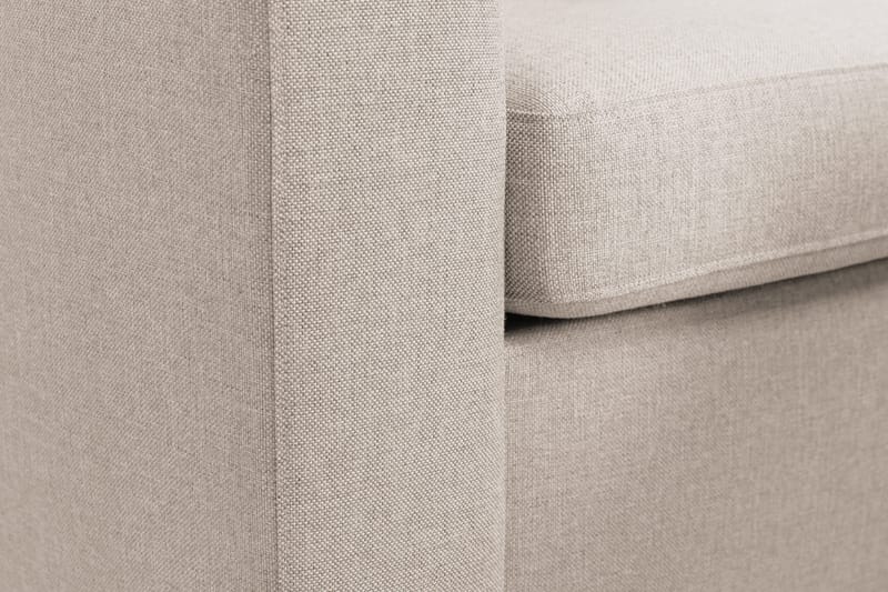 Crazy 4-seters Høyrevendt L-formet Sjeselongsofa i Stoff - Beige - Møbler - Sofaer - Sofaer med sjeselong - 3 seters sofa med divan