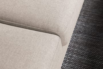 Crazy 4-seters Høyrevendt L-formet Sjeselongsofa i Stoff - Beige - Møbler - Sofaer - Sofaer med sjeselong - 3 seters sofa med divan