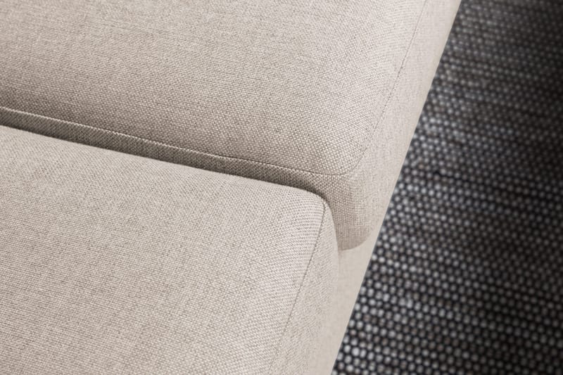 Crazy 4-seters Høyrevendt L-formet Sjeselongsofa i Stoff - Beige - Møbler - Sofaer - Sofaer med sjeselong - 3 seters sofa med divan