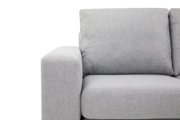 Crazy 4-seters Høyrevendt L-formet Sjeselongsofa i Stoff - Grå - Møbler - Sofaer - Sofaer med sjeselong - 3 seters sofa med divan