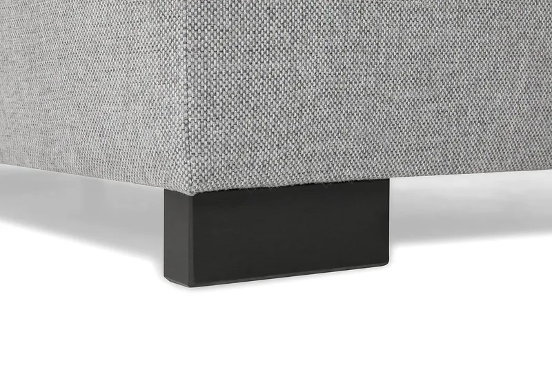 Crazy 4-seters Høyrevendt L-formet Sjeselongsofa i Stoff - Grå - Møbler - Sofaer - Sofaer med sjeselong - 3 seters sofa med divan
