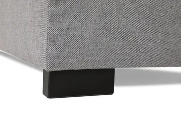 Crazy 4-seters Høyrevendt L-formet Sjeselongsofa i Stoff inkl. Pynteputer - Grå - Møbler - Sofaer - Sofaer med sjeselong - 4 seters sofa med divan