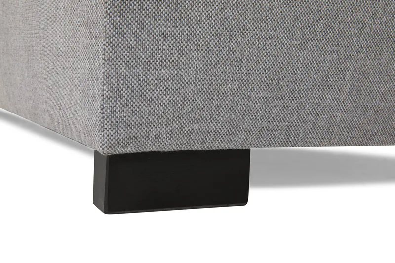 Crazy 4-seters Høyrevendt L-formet Sjeselongsofa i Stoff inkl. Pynteputer - Grå - Møbler - Sofaer - Sofaer med sjeselong - 4 seters sofa med divan