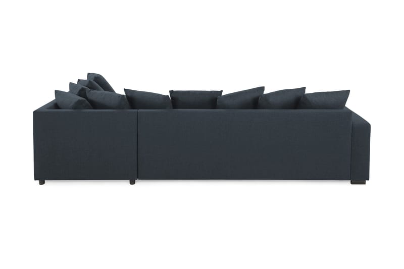 Crazy 4-seters Høyrevendt L-formet Sjeselongsofa i Stoff inkl. Pynteputer - Blå - Møbler - Sofaer - Sofaer med sjeselong - 4 seters sofa med divan