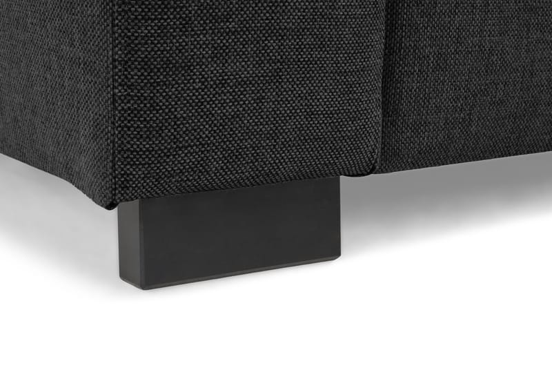Crazy 4-seters Høyrevendt L-formet Sjeselongsofa i Stoff inkl. Pynteputer - Mørk grå - Møbler - Sofaer - Sofaer med sjeselong - 4 seters sofa med divan