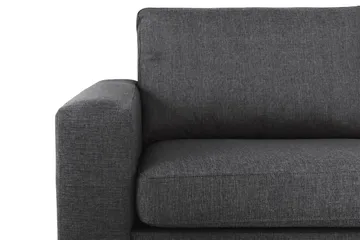 Crazy 4-seters Høyrevendt L-formet Sjeselongsofa i Stoff - Mørkegrå - Møbler - Sofaer - Sofaer med sjeselong - 3 seters sofa med divan