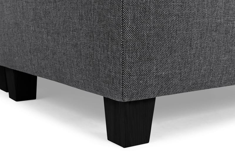 Crazy 4-seters Høyrevendt L-formet Sjeselongsofa i Stoff - Mørkegrå - Møbler - Sofaer - Sofaer med sjeselong - 3 seters sofa med divan