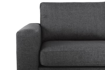 Crazy 4-seters Høyrevendt L-formet Sjeselongsofa i Stoff - Mørkegrå - Møbler - Sofaer - Sofaer med sjeselong - 3 seters sofa med divan