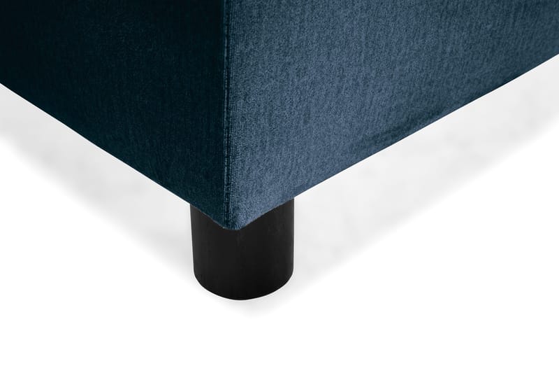 Crazy 4-seters Høyrevendt U-formet Large Sofa med Divan og Sjeselong i Fløyel - Blå - Møbler - Sofaer - Sofaer med sjeselong - 4 seters sofa med divan