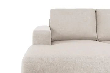 Crazy 4-seters Høyrevendt U-formet Large Sofa med Divan og Sjeselong i Stoff - Beige - Møbler - Sofaer - Sofaer med sjeselong - 4 seters sofa med divan