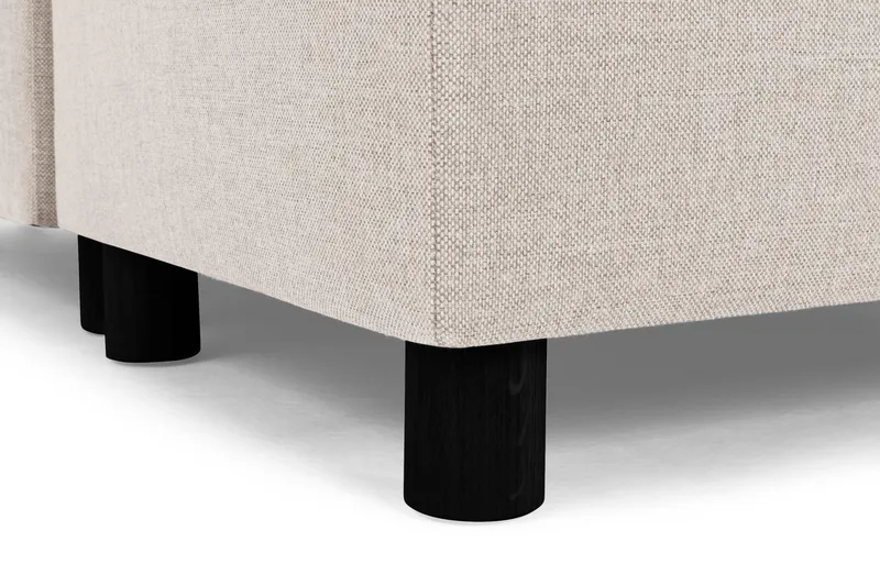 Crazy 4-seters Høyrevendt U-formet Large Sofa med Divan og Sjeselong i Stoff - Beige - Møbler - Sofaer - Sofaer med sjeselong - 4 seters sofa med divan