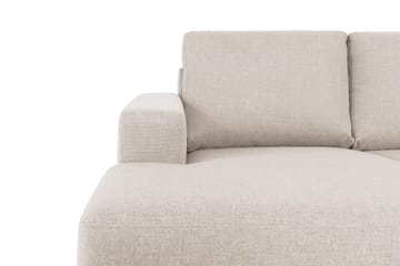 Crazy 4-seters Høyrevendt U-formet Large Sofa med Divan og Sjeselong i Stoff - Beige - Møbler - Sofaer - Sofaer med sjeselong - 4 seters sofa med divan