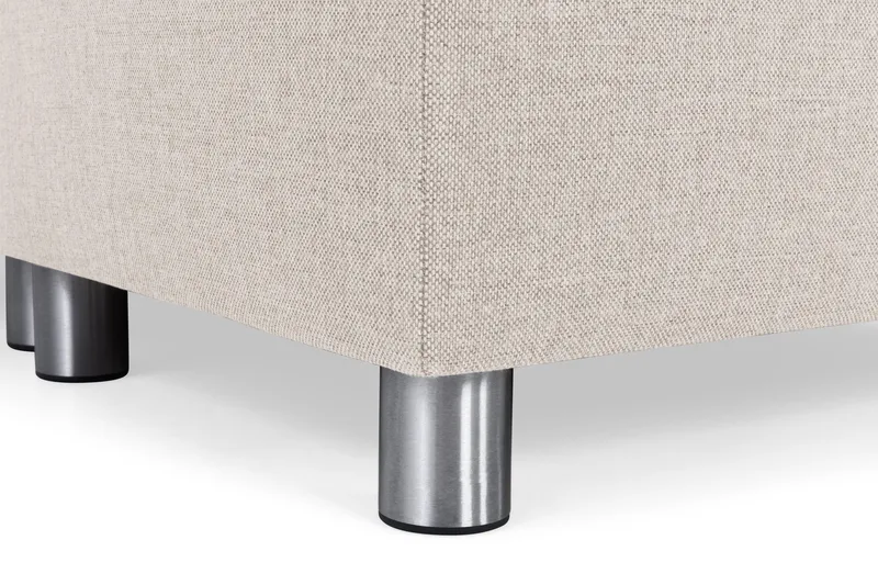 Crazy 4-seters Høyrevendt U-formet Large Sofa med Divan og Sjeselong i Stoff - Beige - Møbler - Sofaer - Sofaer med sjeselong - 4 seters sofa med divan