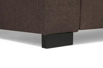 Crazy 4-seters Høyrevendt U-formet Large Sofa med Divan og Sjeselong i Stoff - Brun - Møbler - Sofaer - Sofaer med sjeselong - 4 seters sofa med divan