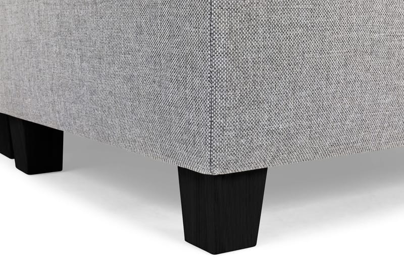 Crazy 4-seters Høyrevendt U-formet Large Sofa med Divan og Sjeselong i Stoff - Grå - Møbler - Sofaer - Sofaer med sjeselong - 4 seters sofa med divan