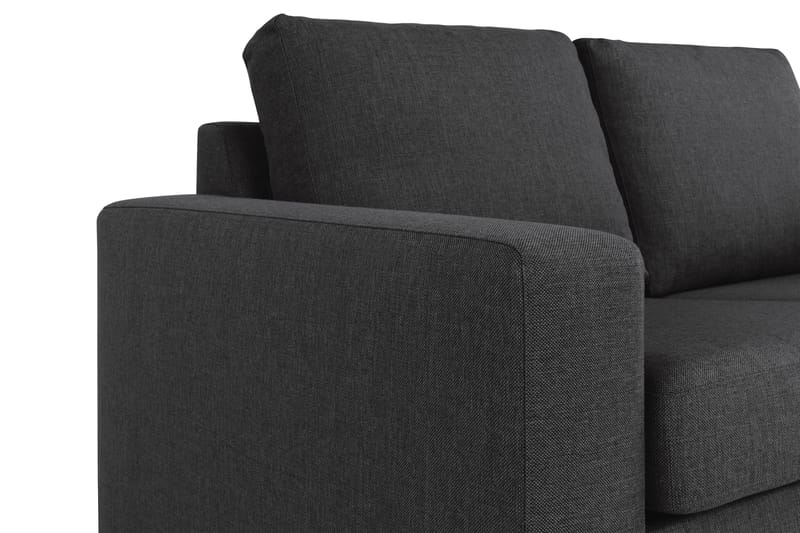 Crazy 4-seters Vendbar L-formet Sjeselongsofa i Stoff - Antrasitt - Møbler - Sofaer - Sofaer med sjeselong - 4 seters sofa med divan