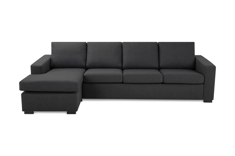 Crazy 4-seters Vendbar L-formet Sjeselongsofa i Stoff - Mørk grå - Møbler - Sofaer - Sofaer med sjeselong - 4 seters sofa med divan