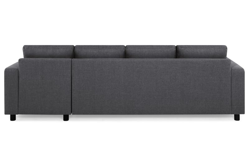 Crazy 4-seters Vendbar L-formet Sjeselongsofa i Stoff - Mørk grå - Møbler - Sofaer - Sofaer med sjeselong - 4 seters sofa med divan