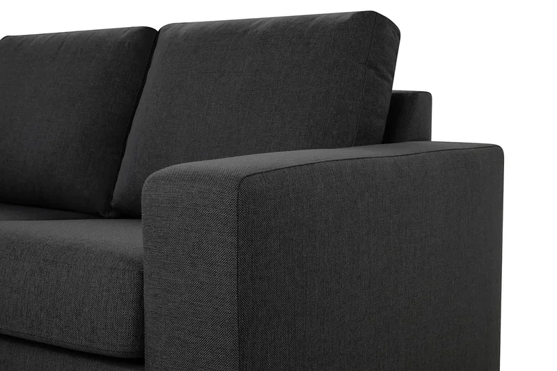 Crazy 4-seters Vendbar L-formet Sjeselongsofa i Stoff - Mørk grå - Møbler - Sofaer - Sofaer med sjeselong - 4 seters sofa med divan