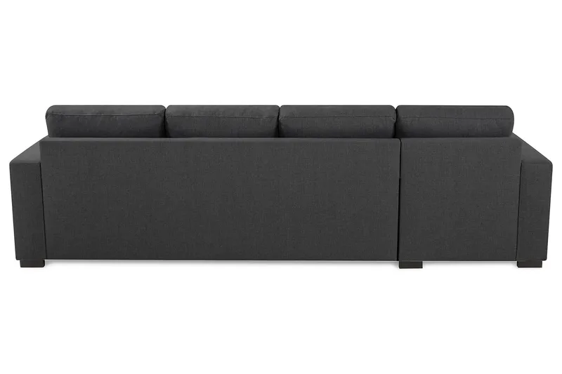 Crazy 4-seters Vendbar L-formet Sjeselongsofa i Stoff - Mørk grå - Møbler - Sofaer - Sofaer med sjeselong - 4 seters sofa med divan