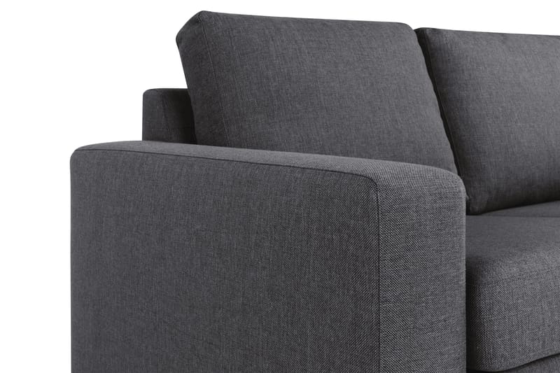 Crazy 4-seters Vendbar L-formet Sjeselongsofa i Stoff - Mørk grå - Møbler - Sofaer - Sofaer med sjeselong - 4 seters sofa med divan