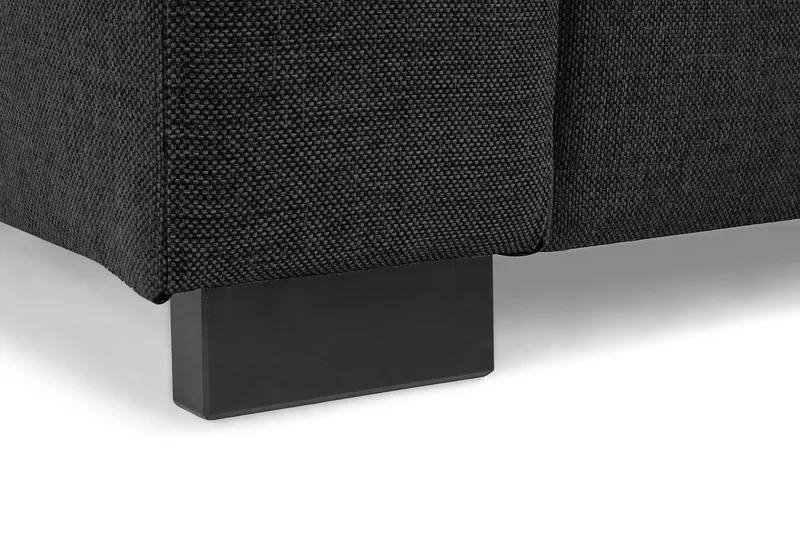 Crazy 4-seters Vendbar L-formet Sjeselongsofa i Stoff - Mørk grå - Møbler - Sofaer - Sofaer med sjeselong - 4 seters sofa med divan
