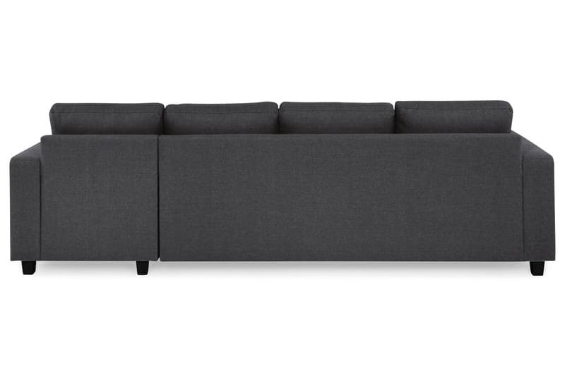 Crazy 4-seters Vendbar L-formet Sjeselongsofa i Stoff - Mørk grå - Møbler - Sofaer - Sofaer med sjeselong - 4 seters sofa med divan