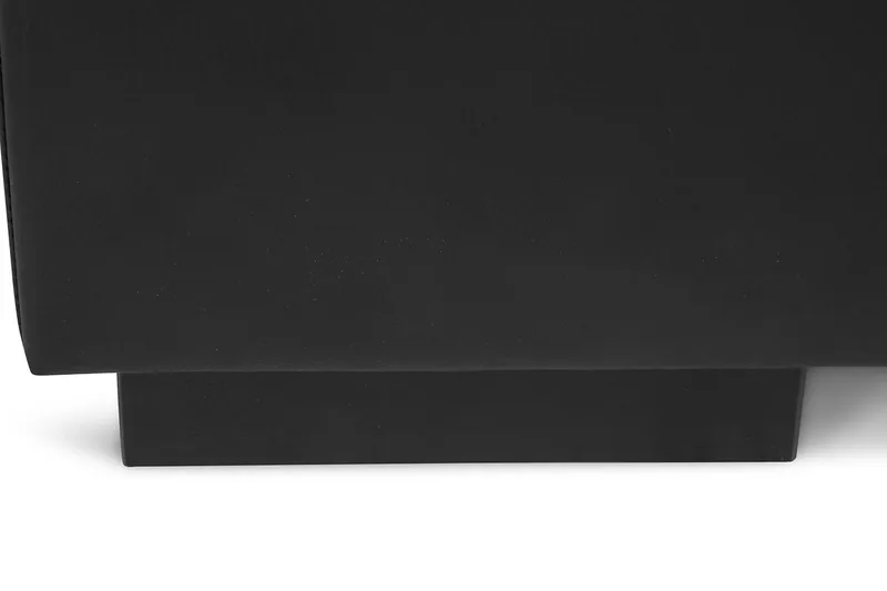 Crazy 4-seters Venstrevendt L-formet Sjeselongsofa i Kunstlær - Svart - Møbler - Sofaer - Sofaer med sjeselong - 3 seters sofa med divan