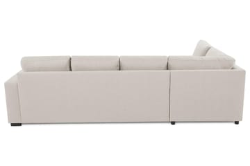 Crazy 4-seters Venstrevendt L-formet Sjeselongsofa i Stoff - Beige - Møbler - Sofaer - Sofaer med sjeselong - 3 seters sofa med divan