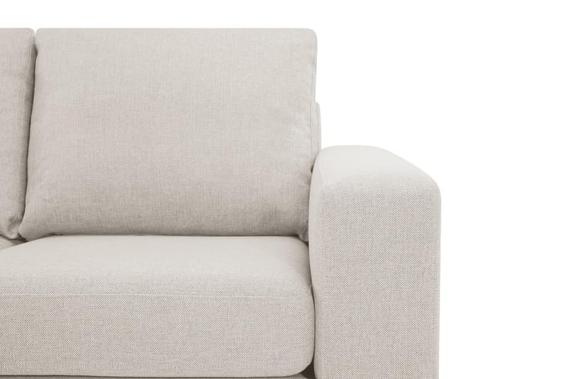 Crazy 4-seters Venstrevendt L-formet Sjeselongsofa i Stoff - Beige - Møbler - Sofaer - Sofaer med sjeselong - 3 seters sofa med divan