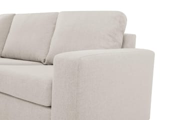 Crazy 4-seters Venstrevendt L-formet Sjeselongsofa i Stoff - Beige - Møbler - Sofaer - Sofaer med sjeselong - 3 seters sofa med divan