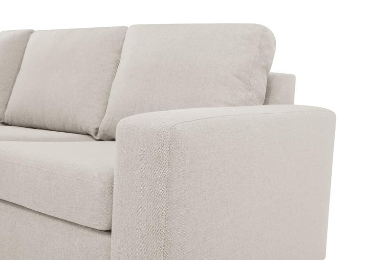 Crazy 4-seters Venstrevendt L-formet Sjeselongsofa i Stoff - Beige - Møbler - Sofaer - Sofaer med sjeselong - 3 seters sofa med divan