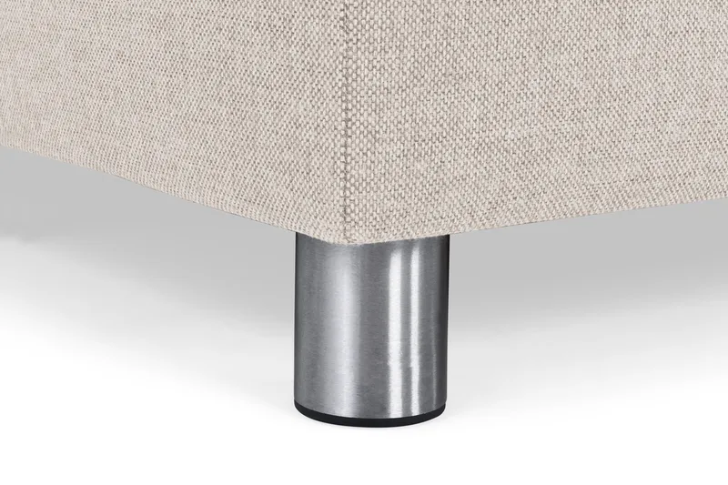 Crazy 4-seters Venstrevendt L-formet Sjeselongsofa i Stoff - Beige - Møbler - Sofaer - Sofaer med sjeselong - 3 seters sofa med divan
