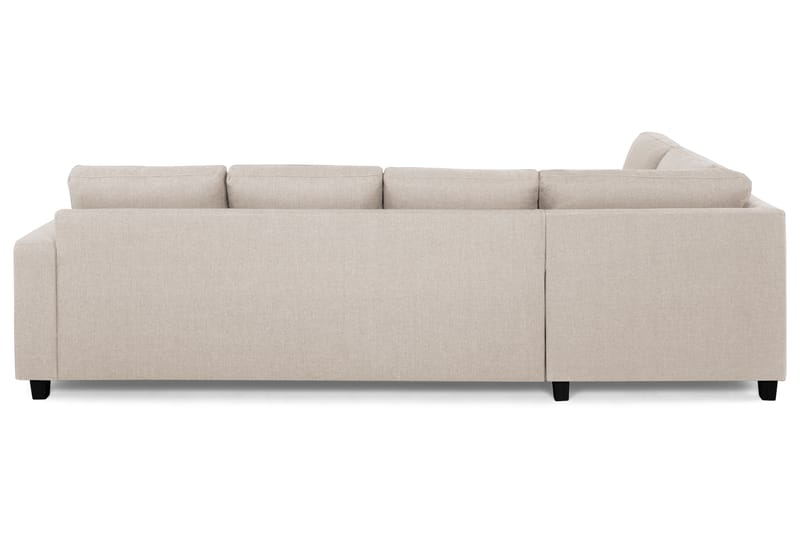 Crazy 4-seters Venstrevendt L-formet Sjeselongsofa i Stoff - Beige - Møbler - Sofaer - Sofaer med sjeselong - 3 seters sofa med divan
