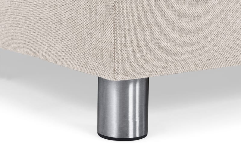 Crazy 4-seters Venstrevendt L-formet Sjeselongsofa i Stoff - Beige - Møbler - Sofaer - Sofaer med sjeselong - 3 seters sofa med divan