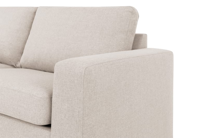 Crazy 4-seters Venstrevendt L-formet Sjeselongsofa i Stoff - Beige - Møbler - Sofaer - Sofaer med sjeselong - 3 seters sofa med divan