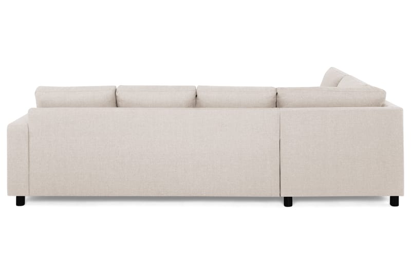 Crazy 4-seters Venstrevendt L-formet Sjeselongsofa i Stoff - Beige - Møbler - Sofaer - Sofaer med sjeselong - 3 seters sofa med divan