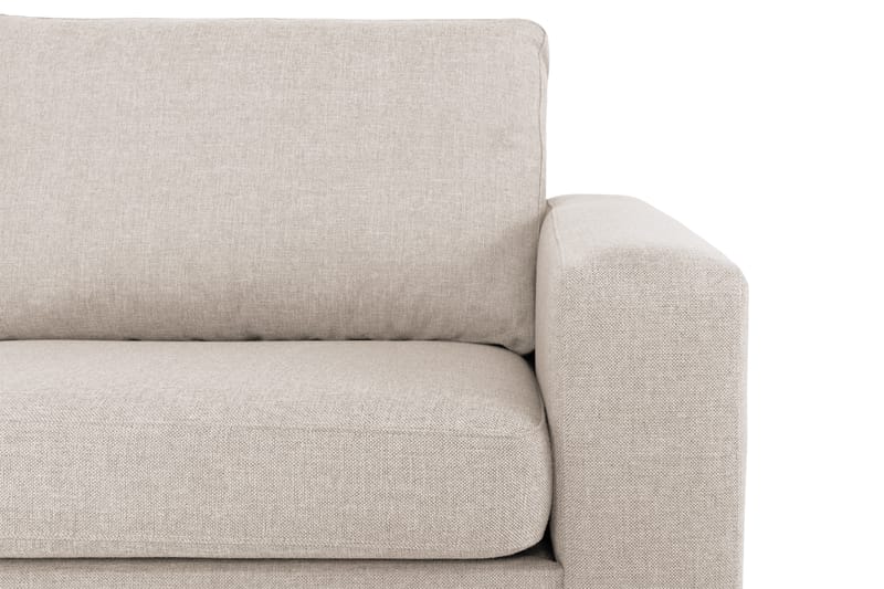 Crazy 4-seters Venstrevendt L-formet Sjeselongsofa i Stoff - Beige - Møbler - Sofaer - Sofaer med sjeselong - 3 seters sofa med divan