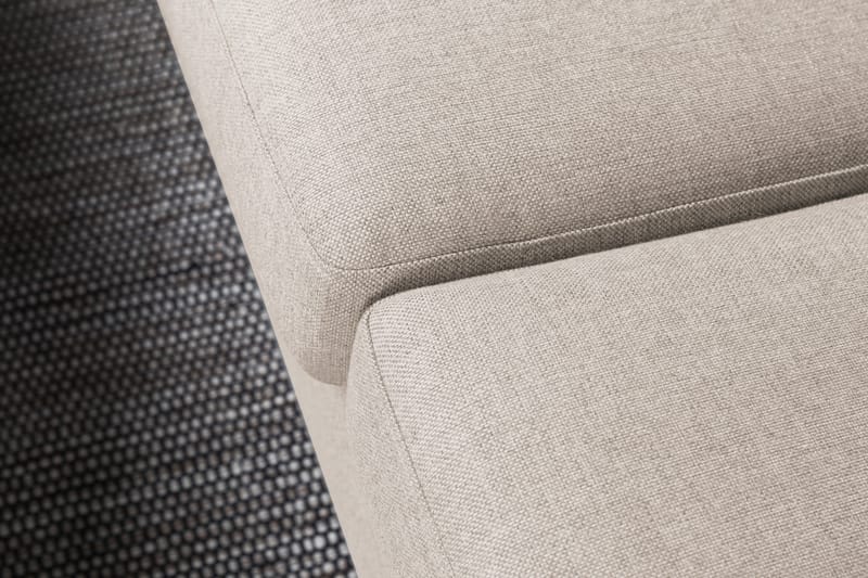 Crazy 4-seters Venstrevendt L-formet Sjeselongsofa i Stoff - Beige - Møbler - Sofaer - Sofaer med sjeselong - 3 seters sofa med divan