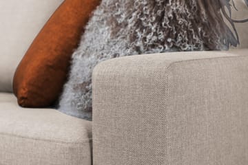 Crazy 4-seters Venstrevendt L-formet Sjeselongsofa i Stoff - Beige - Møbler - Sofaer - Sofaer med sjeselong - 3 seters sofa med divan