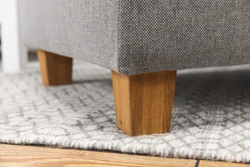 Crazy 4-seters Venstrevendt L-formet Sjeselongsofa i Stoff - Grå - Møbler - Sofaer - Sofaer med sjeselong - 3 seters sofa med divan