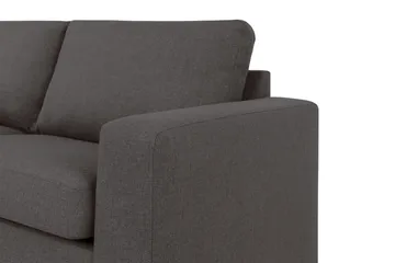 Crazy 4-seters Venstrevendt L-formet Sjeselongsofa i Stoff - Mørkegrå - Møbler - Sofaer - Sofaer med sjeselong - 3 seters sofa med divan
