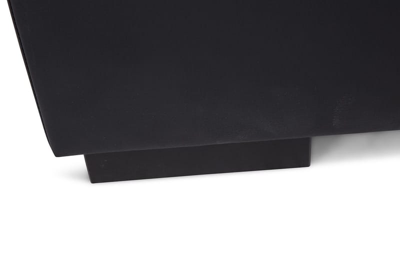 Crazy 4-seters Venstrevendt U-formet Large Sofa med Divan og Sjeselong i Kunstlær - Svart - Møbler - Sofaer - Sofaer med sjeselong - 4 seters sofa med divan