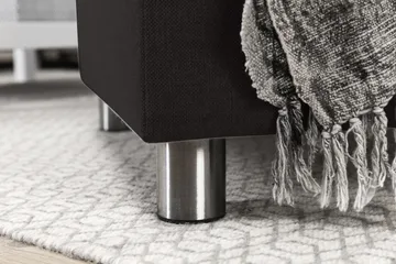 Crazy 4-seters Venstrevendt U-formet Large Sofa med Divan og Sjeselong i Stoff - Antrasitt - Møbler - Sofaer - Sofaer med sjeselong - 3 seters sofa med divan