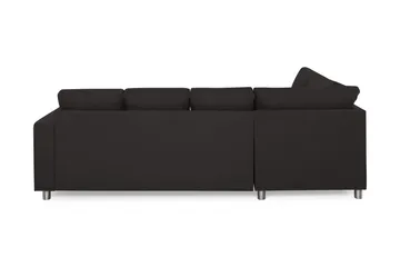 Crazy 4-seters Venstrevendt U-formet Large Sofa med Divan og Sjeselong i Stoff - Antrasitt - Møbler - Sofaer - Sofaer med sjeselong - 3 seters sofa med divan