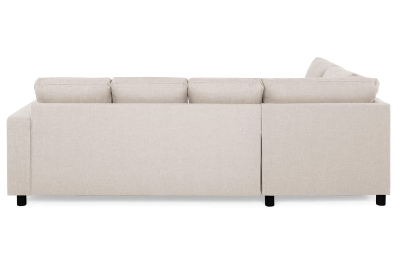 Crazy 4-seters Venstrevendt U-formet Large Sofa med Divan og Sjeselong i Stoff - Beige - Møbler - Sofaer - Sofaer med sjeselong - 3 seters sofa med divan