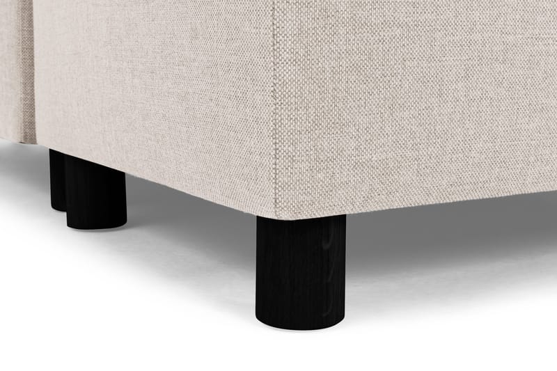 Crazy 4-seters Venstrevendt U-formet Large Sofa med Divan og Sjeselong i Stoff - Beige - Møbler - Sofaer - Sofaer med sjeselong - 3 seters sofa med divan