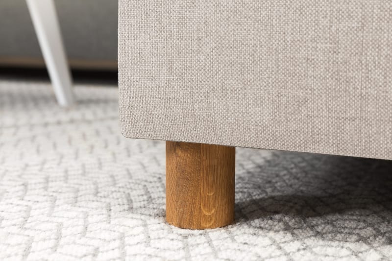 Crazy 4-seters Venstrevendt U-formet Large Sofa med Divan og Sjeselong i Stoff - Beige - Møbler - Sofaer - Sofaer med sjeselong - 4 seters sofa med divan